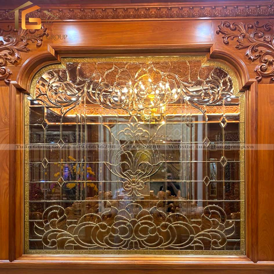 Vách kính hoa đồng VV-006