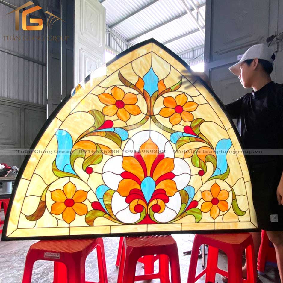 Vách kính hoa đồng VM-008