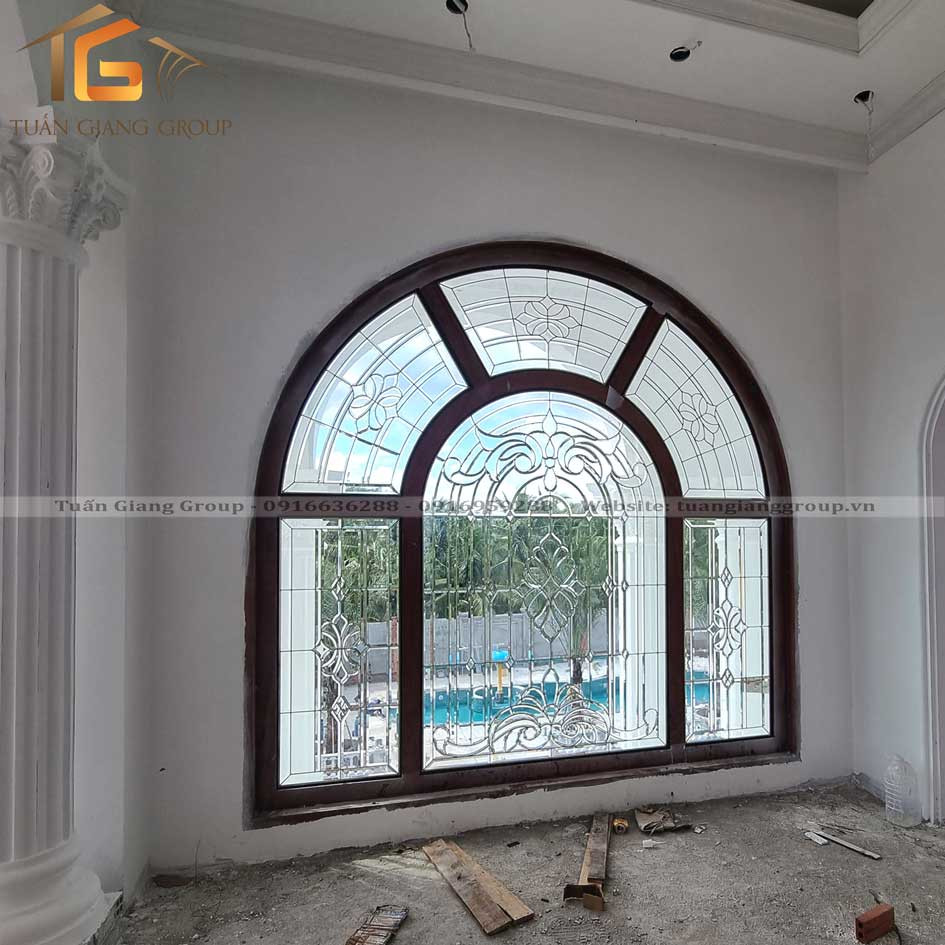 Vách kính hoa đồng VM-024