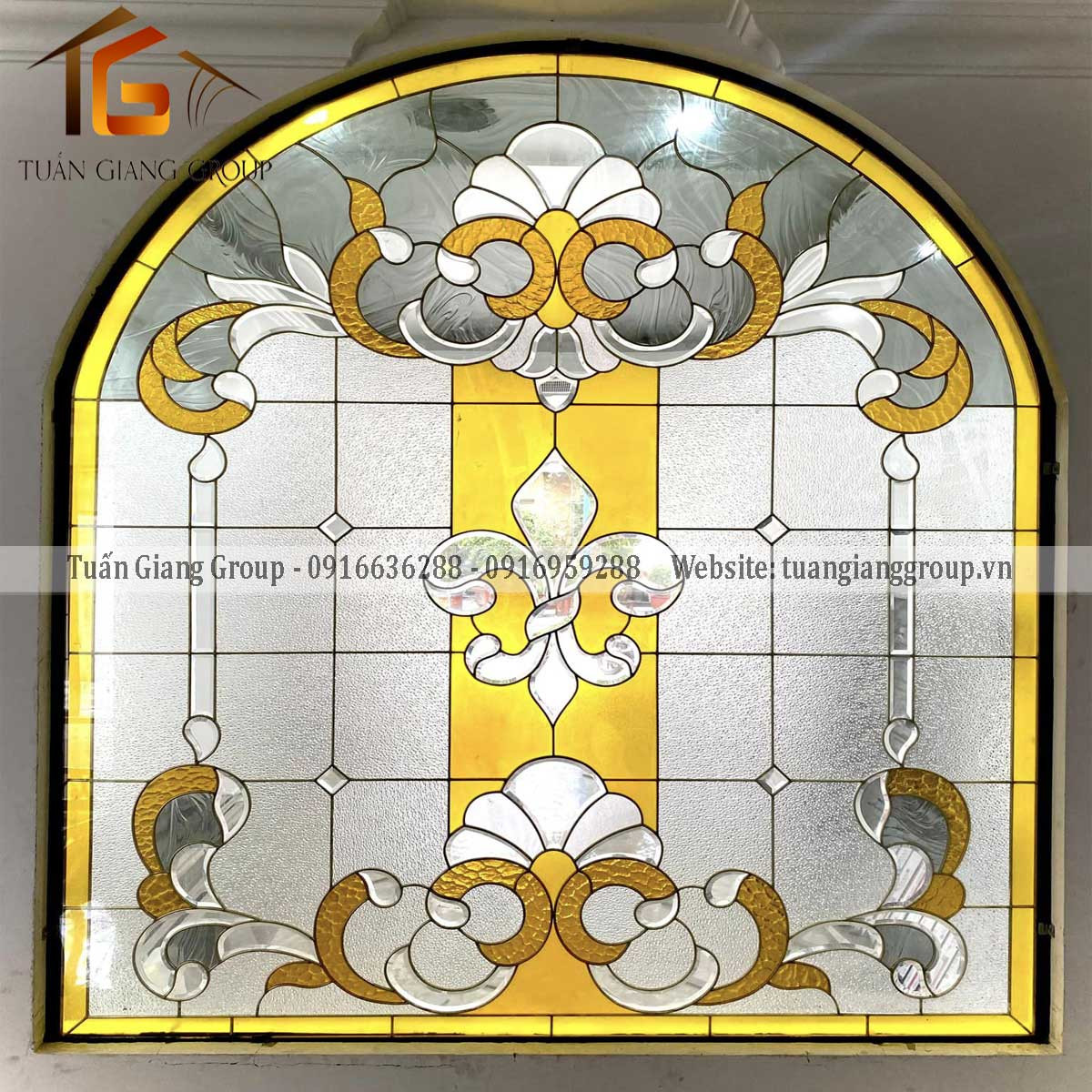 Vách kính hoa đồng VM-025