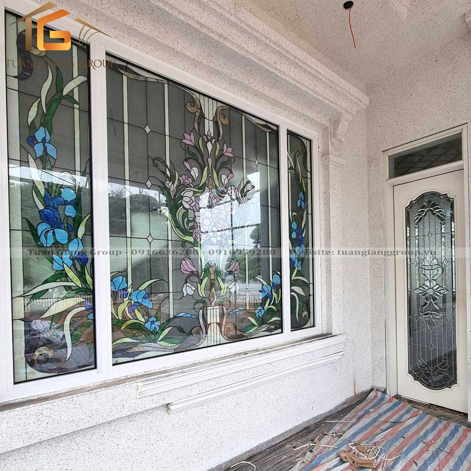 Vách kính hoa đồng VV-030