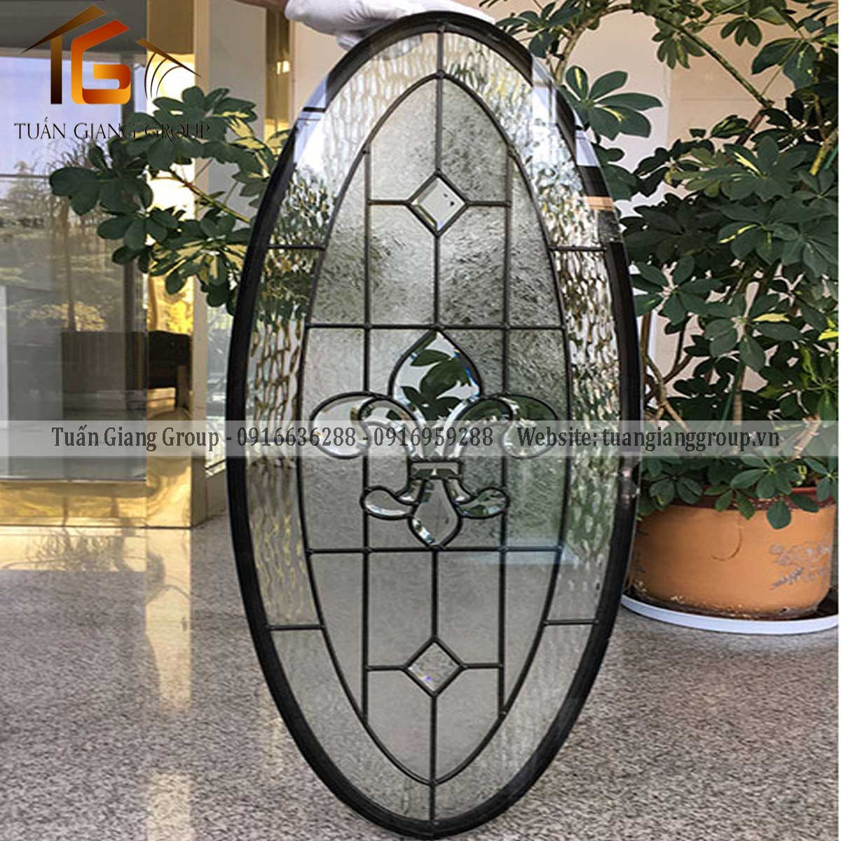 Vách Kính Bầu Dục 005