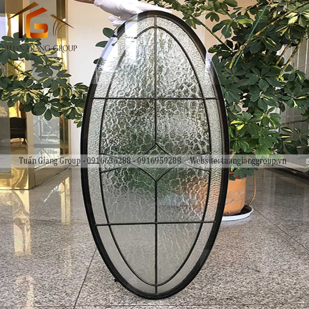 Vách Kính Bầu Dục 001